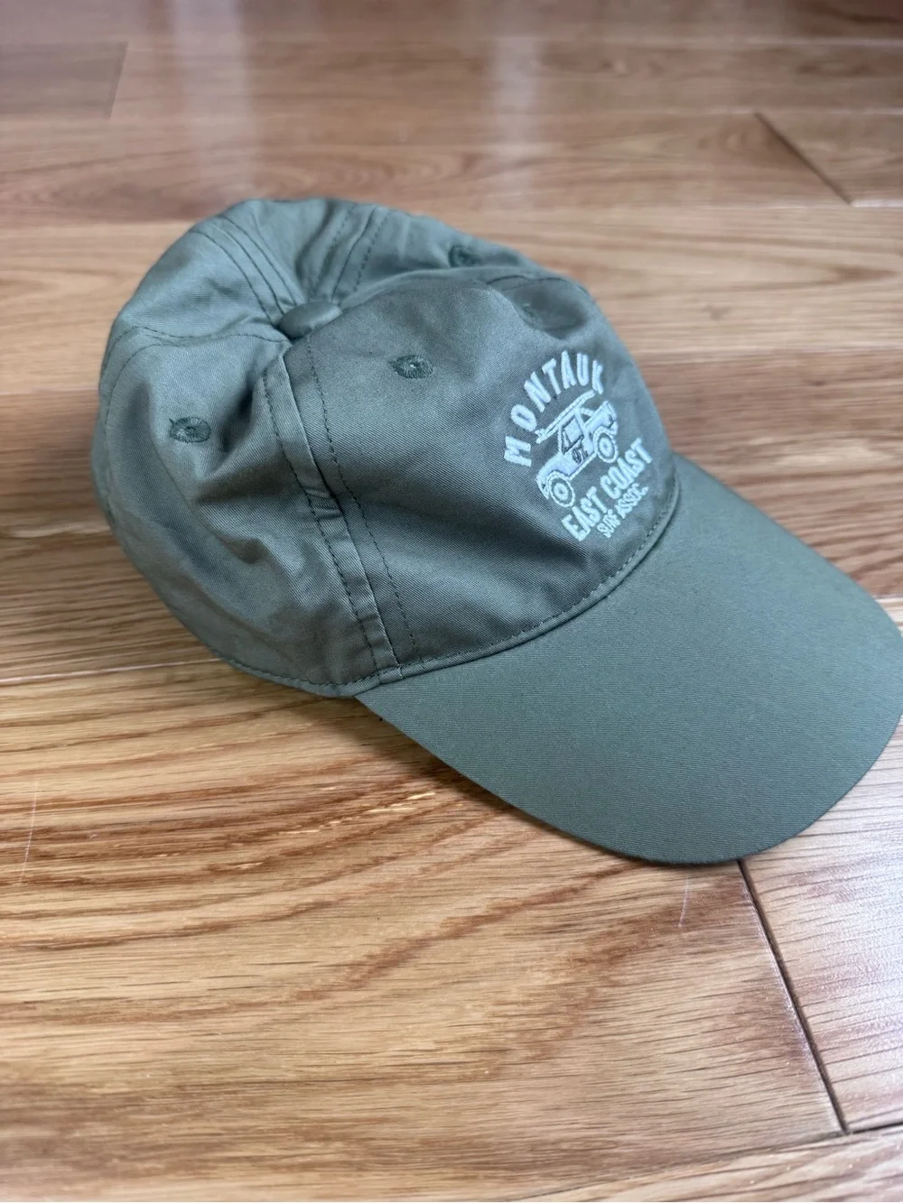 Janie and Jack Olive Green 'Montauk East Coast' Kids Baseball Cap